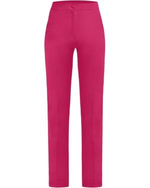 Tia Dorraine Tailored Straight-Leg Pants