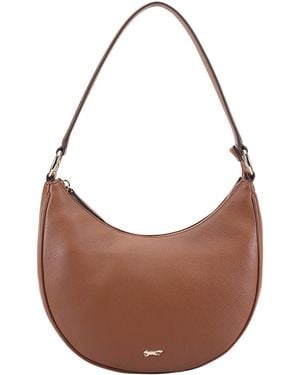 Paul Costelloe Louise Leather Hobo Bag - Brown
