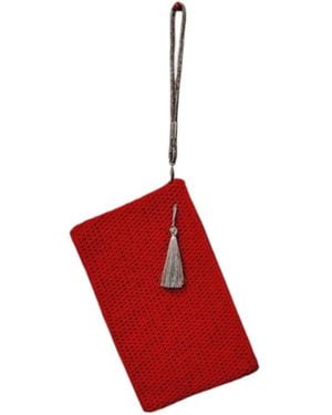 Springmoonatelier Handmade Clutch Bag – Elegant And Chic - Red
