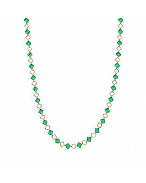 Becket + Quill Clover Chain Necklace - Metallic