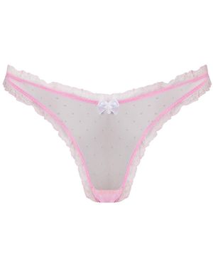 Scarlett Gasque Polka Dot Thong - Pink