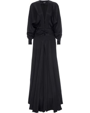 LAHIVE Sanji V-Neck Noir Dress - Black