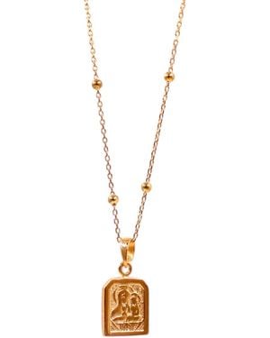 1610Istanbul Deisis Necklace - Metallic