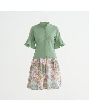 Maison Qala Tansy Dress - Green