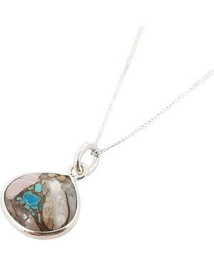 Sophelia Sterling Opal & Gemstone Crystal Necklace - White