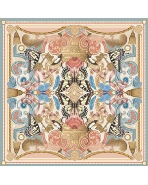 Emily Carter The Baroque Butterfly Silk Scarf - Metallic