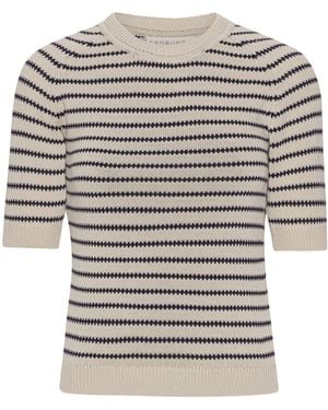 GROBUND Ida Knit Tee - Grey