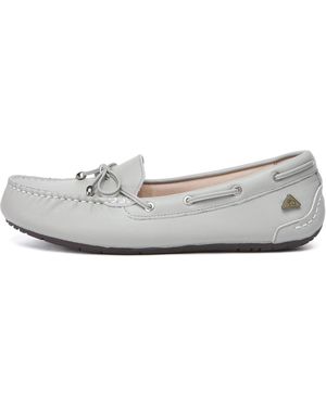 EverAu Australia Grebes Leather Loafers - White