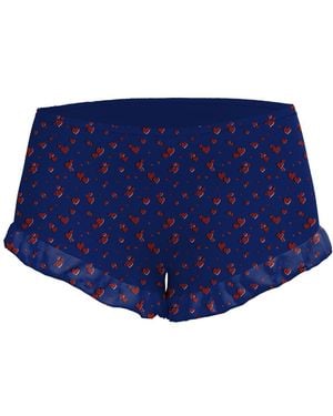 Blackbough Swim Bloomer Shorts Heartache Pointelle - Blue