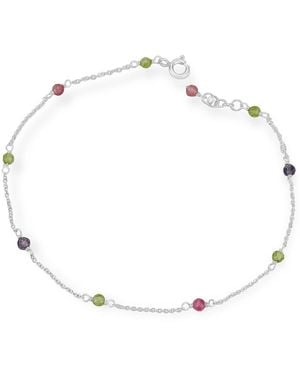 MOUNIR LONDON Multicolored Beaded Anklet - Metallic