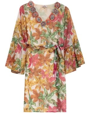 Niza Short Airy Dress Zanzibar - Multicolor