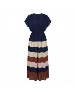 Nooki Design Rosalie Striped Maxi Dress - Blue