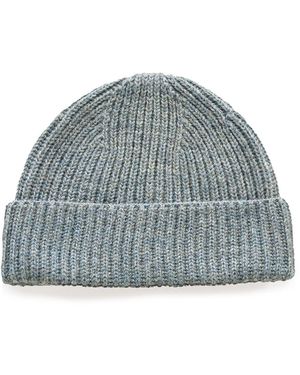 OUBAS British Wool Beanie - Blue