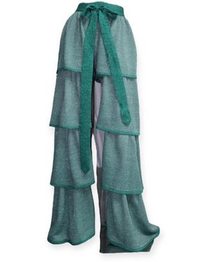 Maria Aristidou Aletra Ruffle Skirt - Green