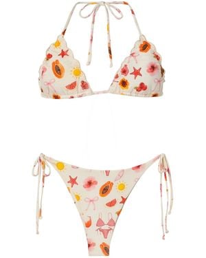 Bikinis by Bridget Capri Bikini Top - White