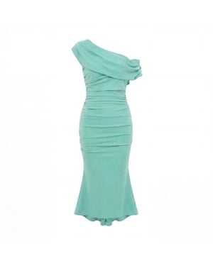 Atom Label Mercury Midi Dress - Green