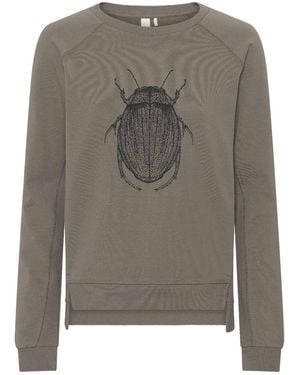 GROBUND The Organic Sweatshirt Martha Beetle - Grey