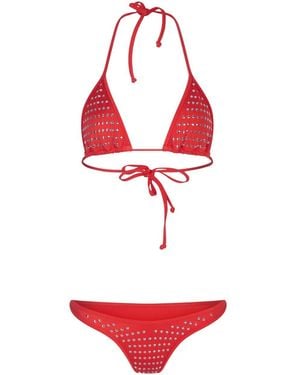 The Delarose Sisters Pammy Studded Bikini - Red