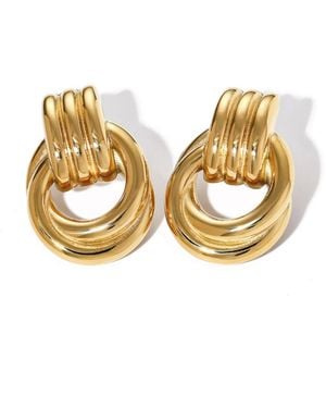 Olivia Le Madison Knotted Earrings - Metallic