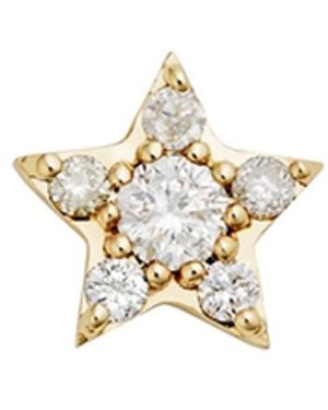 Zoe & Morgan Alcyone Diamond Stud Single - Metallic