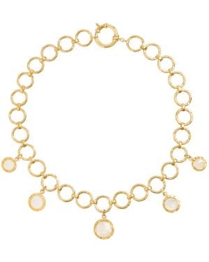 freya rose Forged Circular Necklace - Metallic