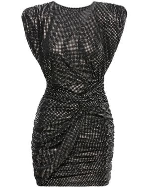 BLUZAT Khaki Mini Dress With Print - Green