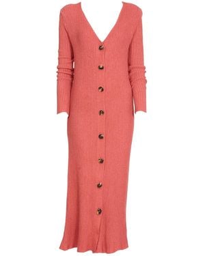 SOHUMAN Made Midi Dress - Red