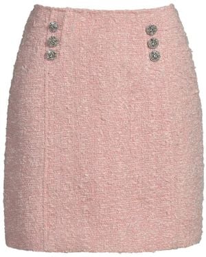 Hortons England Boucle Tailored Skirt - Pink