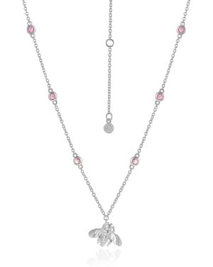Moon London Wisdom Bee Tourmaline Necklace - Metallic