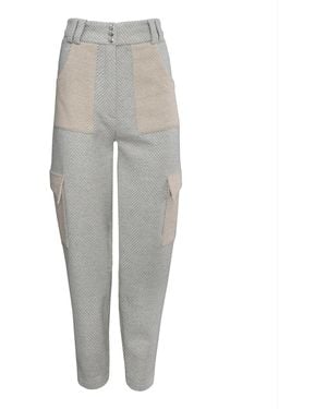 Vestiaire d'un Oiseau Libre Neutrals Alpaca Wool Trousers - Grey