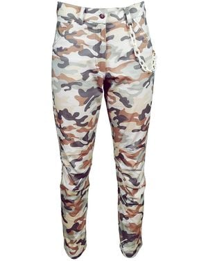 Lalipop Design Neutrals Five-Pocket Camo Pants - Gray
