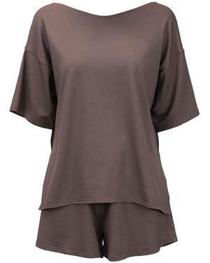 Nola Pyjama Taupe - Brown