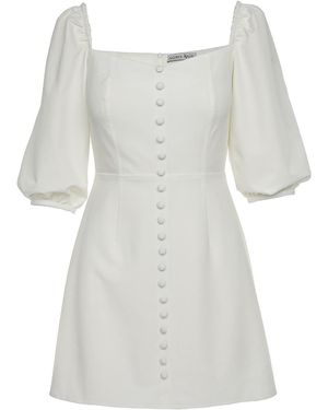 Noria Anis Emily Off-Shoulder Minidress - Grey