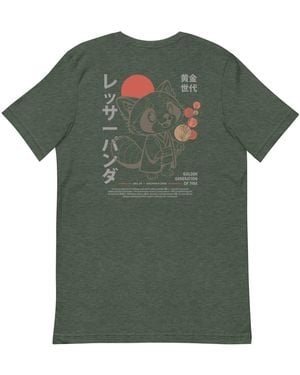 Anchor and Crew Forest Six Panda Japan Era Organic Cotton T-Shirt - Green