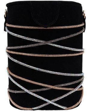 Simitri Knotty Bucket Bag - Black