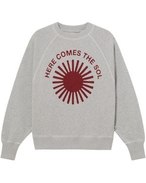 Thinking Mu Retro Sol Bonnie Sweatshirt - White