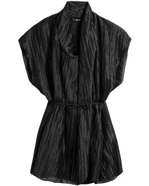 Nocturne Belted Vest - Black