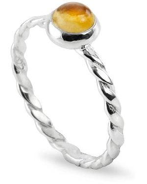 The Jewellery Store London November Birthstone Ring - Metallic