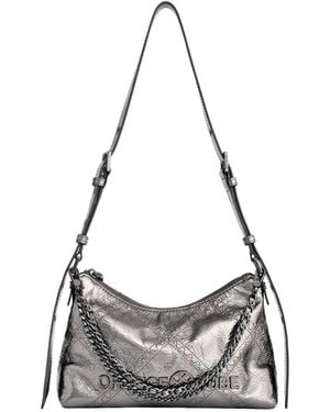 Orange Cube Metropolitan Shoulder Bag - White