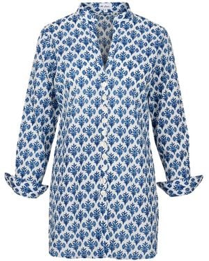 At Last Cotton Louise Shirt - Blue