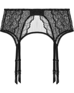 Journelle Lexi Suspender Belt Onyx - Black