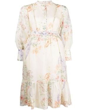 We Are Kindred Primrose Silk Collar Maxi Dress - Natural