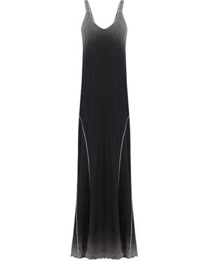 Pcfg Free Heaven Acid Wash Long Dress - Black