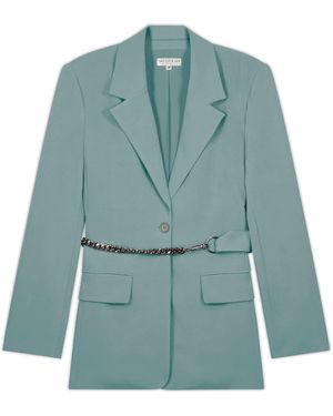 SECTION 101 Lainey Blazer- Dusty Jade - Blue