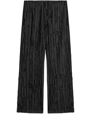 Nocturne Textured Relaxed-Fit Pants - Black