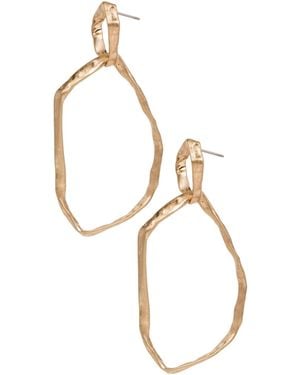 Saachi Hand Hewn Earring - White