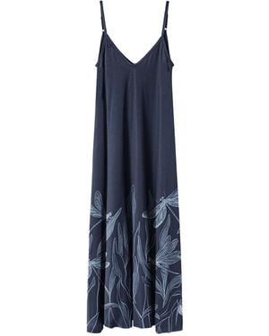 Aloha From Deer Wings Maxi Dress - Blue