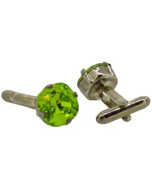 Vickisarge The Stud Cufflink - Green