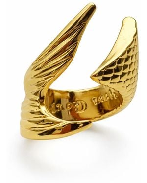Jagged Halo Jewelry Mermaid Ring - Metallic