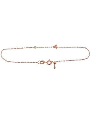 Genevieve Collection 18K Initial Diamond Bracelet - Metallic
